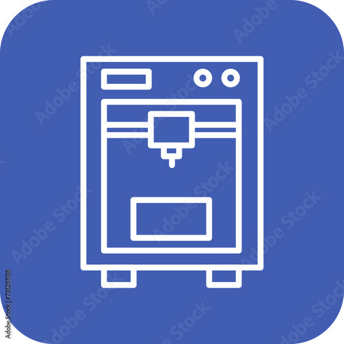 3D Printer Icon of Engineering iconset.