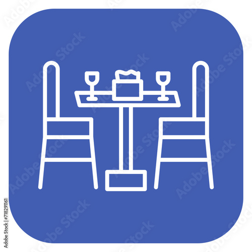 Dinner Table Icon of Restaurant iconset.