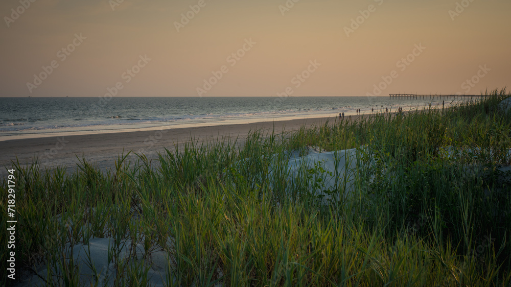 sunset on the beach