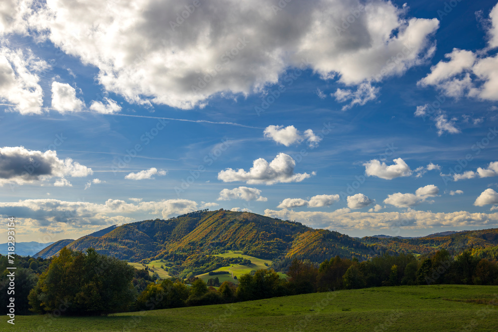Autumn landscape in Mala Fatra mountains, Slovakia