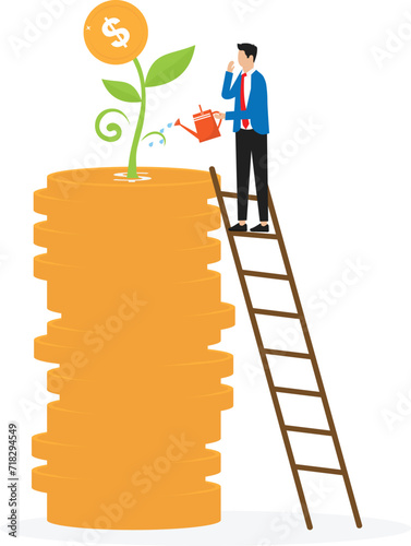 Investment and Business invest money in self development, knowledge and education and Personal finance management and financial literacy concept.
