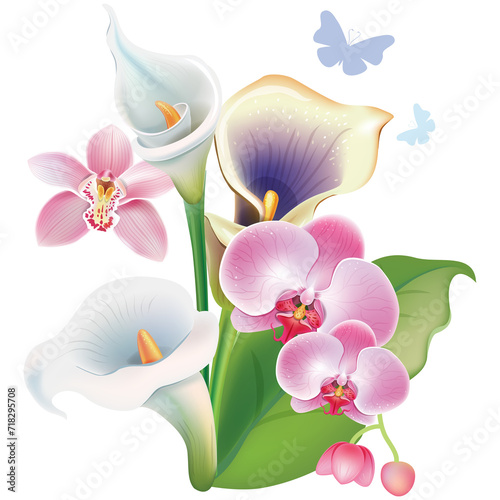 Arrangement from tropical flowers