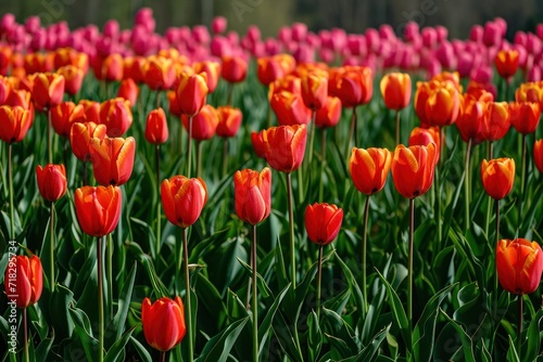 A meadow of tulips
