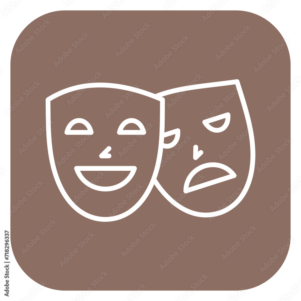 Theatre Mask Icon of Entertainment iconset. Theatre Mask Icon of Entertainment iconset.