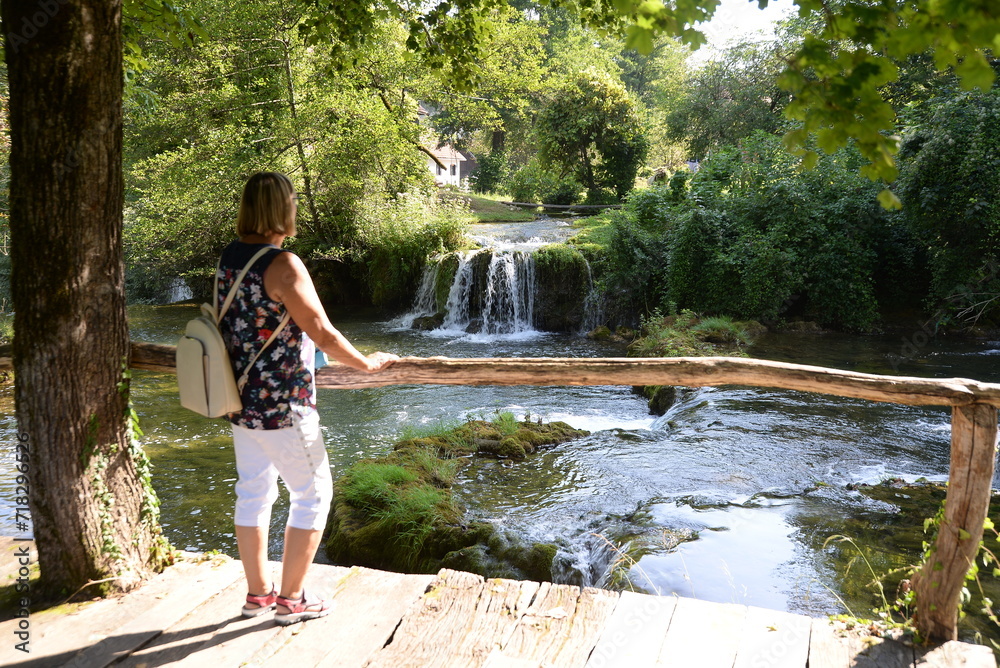 Wasserfall bei Slunj, Kroatien Wasserfall bei Slunj, Kroatien