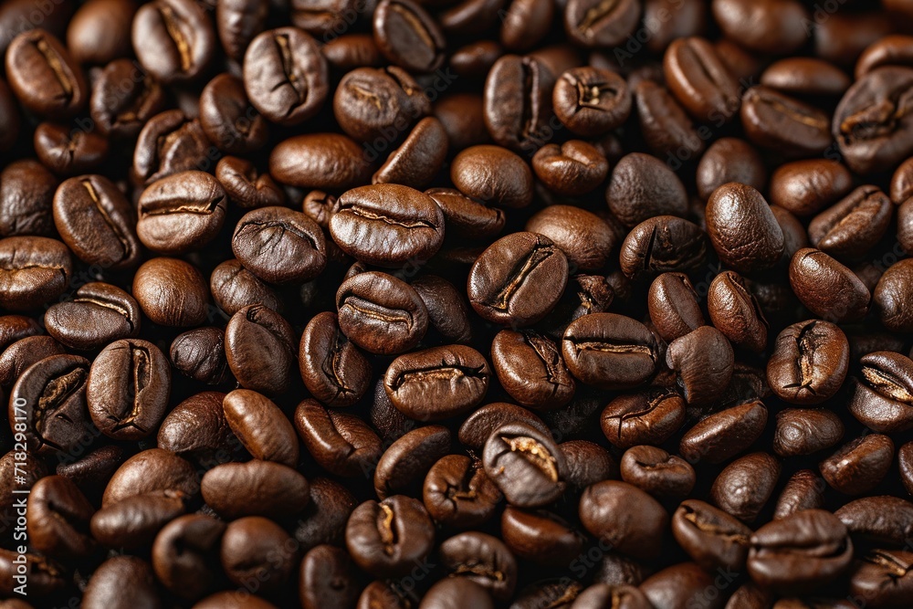 Fototapeta premium Full frame coffee beans