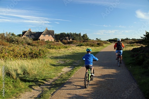 Bicycle tour on the island of Sylt on the North Sea