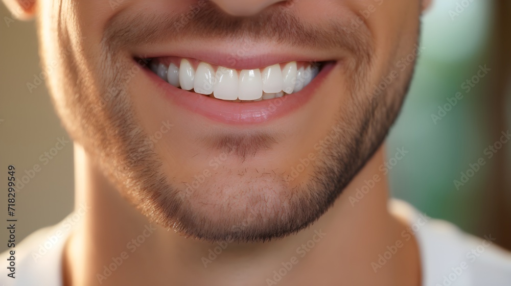 Fototapeta premium A man's perfect smile.
