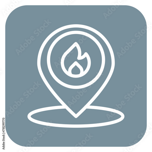 Fire Location Icon of Firefighter iconset.