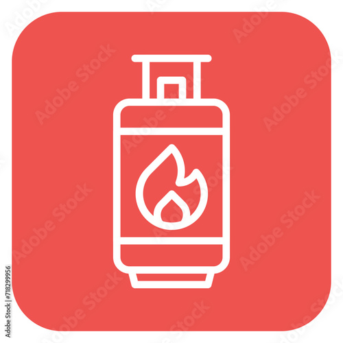 Gas Cylinder Icon of Firefighter iconset.