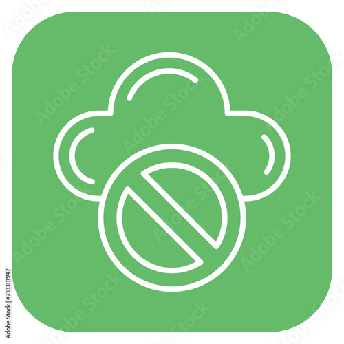 Cloud Inaccessible Icon of Web Hosting iconset.