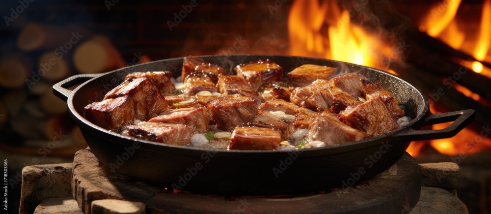 captivates locals and tourists alike with its enticing aroma as it slowly roasts over a crackling flame, resulting in succulent and juicy pork that leaves taste buds yearning for more.