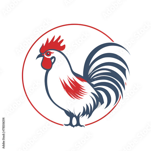 Beautiful Hen Logo, Perfect Chicken Design for Your Project and Creations, Ai Generative © Romain