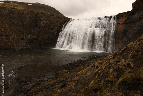     rufoss  is a waterfall on the river Lax      Kj  s in the Golden Circle   Iceland