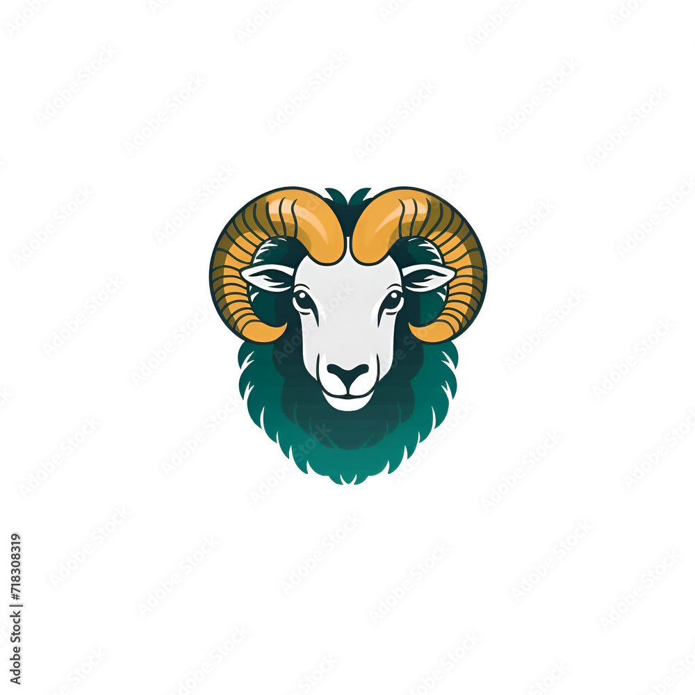 Beautiful Sheep Logo, Perfect Design for Your Project and Creations, Ai Generative Beautiful Sheep Logo, Perfect Design for Your Project and Creations, Ai Generative