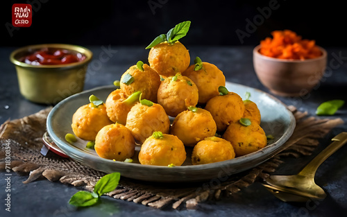 Capture the essence of Lokma in a mouthwatering food photography shot
