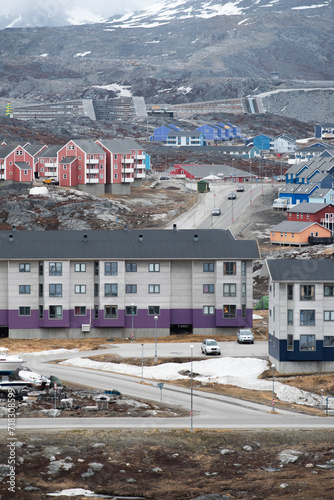 Vertical overview of Greenland's Capital, Nuuk