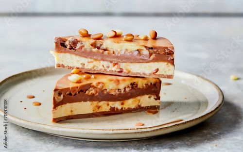 Capture the essence of Turrón in a mouthwatering food photography shot photo