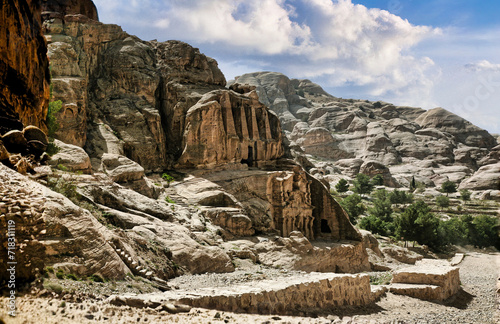 Fotografía The Tomb of the Obelisks is a Nabataean funerary monument located in Petra, Jordan