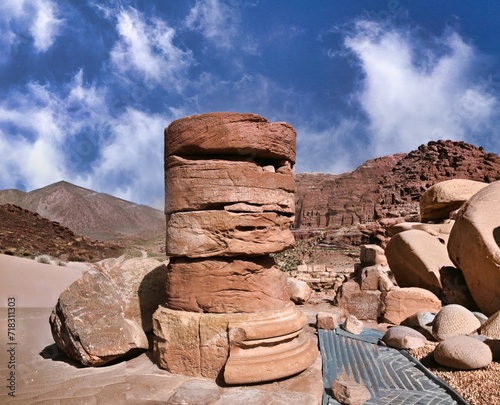 Columns of the Petra Temple
