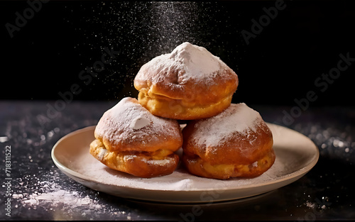Capture the essence of Beignet in a mouthwatering food photography shot