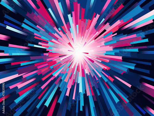 Abstract burst explosion background