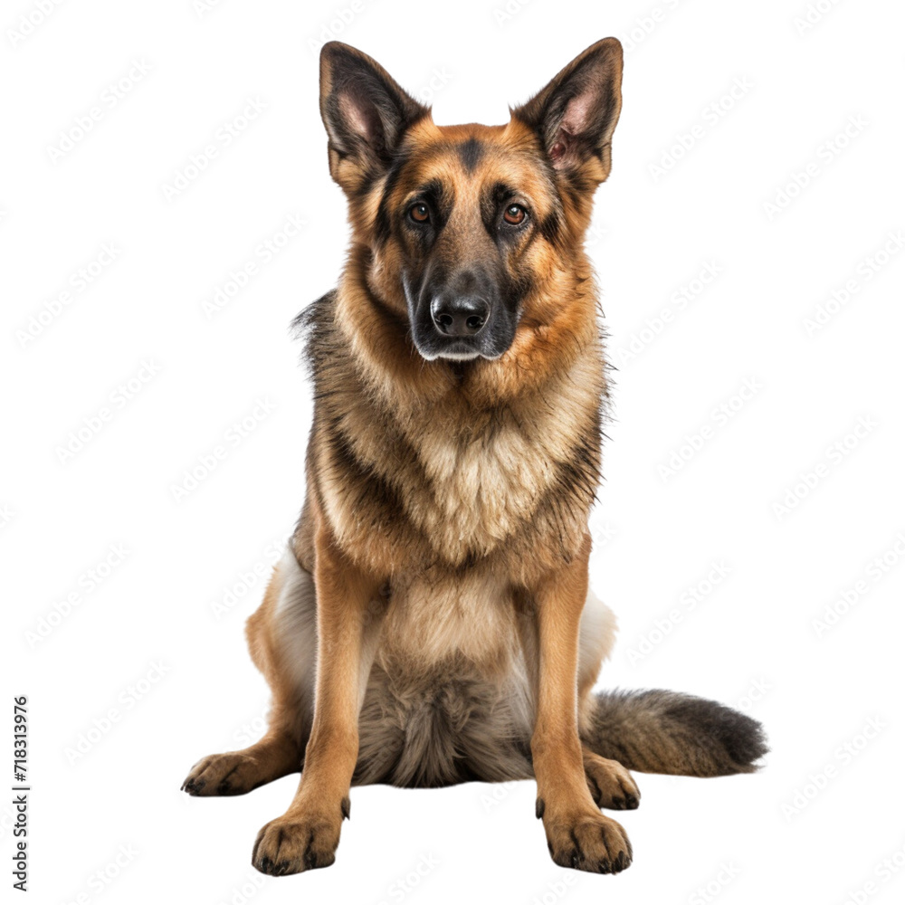 German shepherd on transparent background German shepherd on transparent background