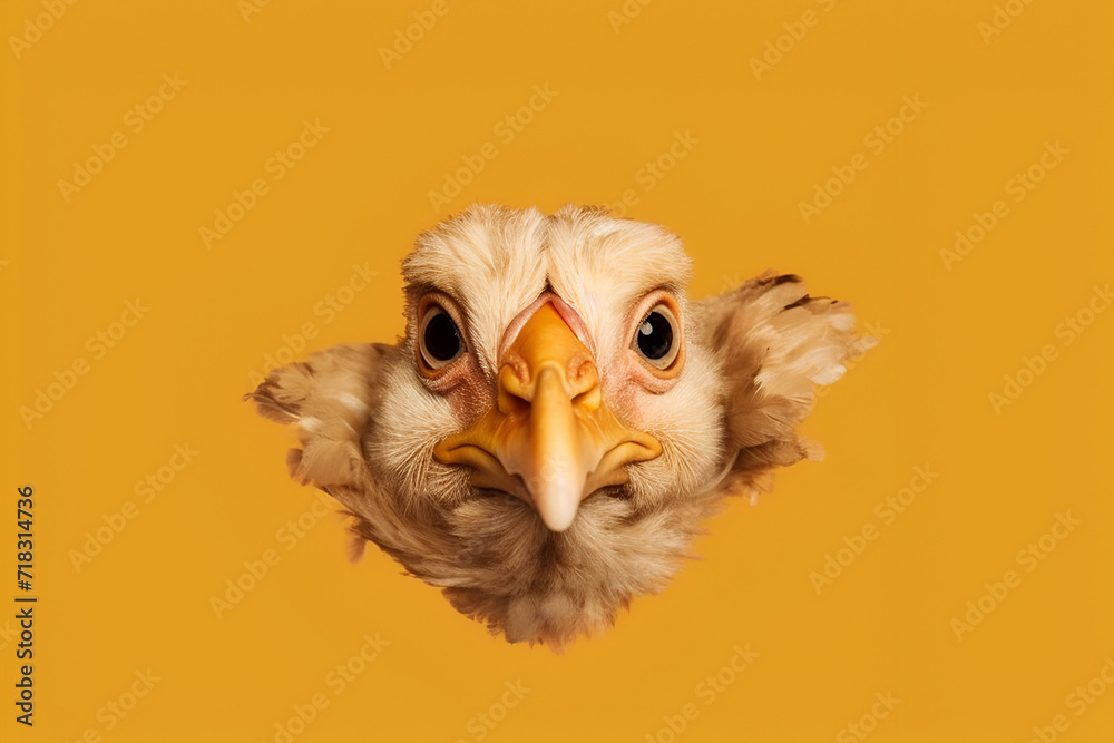Beautiful Hen Design, Chicken, Perfect for your Project or Wallpaper, Ai Generative - obrazy, fototapety, plakaty 