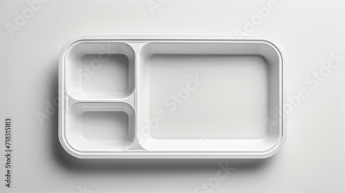 Showcase your products with an AI-created plain white paper or plastic tray for product display. 