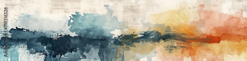 Watercolor texture of modern abstract aesthetics