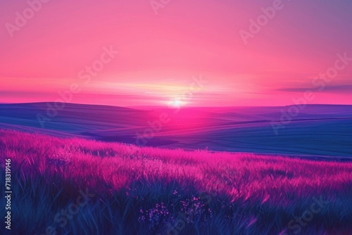 an abstract purple and pink landscape with a high-definition camera