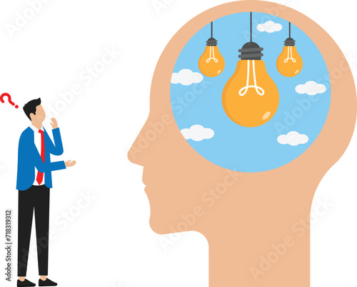 Creative thinking and creativity development, design solutions and smart people, inspiration and motivation, positive mindset,
