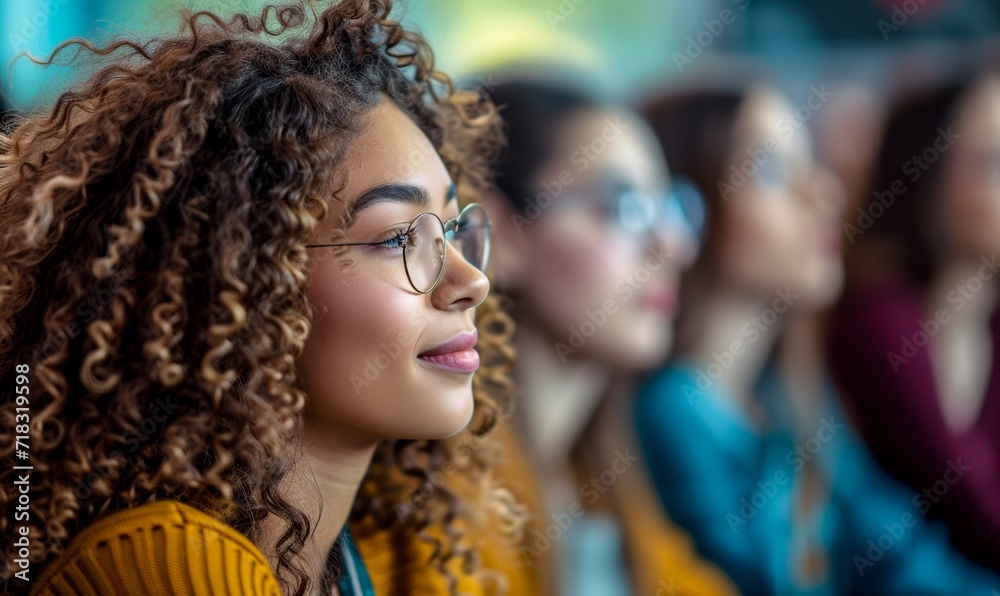 A confident woman with curly hair and glasses showcases her unique style, exuding joy and individuality through her jheri curls and dreadlocks as she smiles brightly, embodying the perfect balance of A confident woman with curly hair and glasses showcases her unique style, exuding joy and individuality through her jheri curls and dreadlocks as she smiles brightly, embodying the perfect balance of