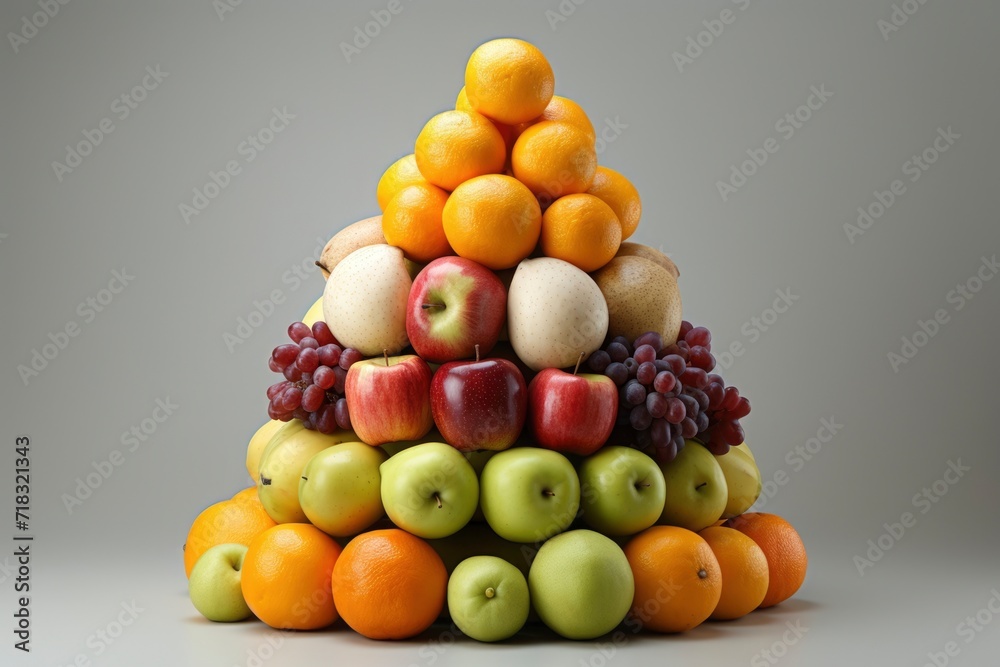 Photos of various fruits on isolated background Photos of various fruits on isolated background