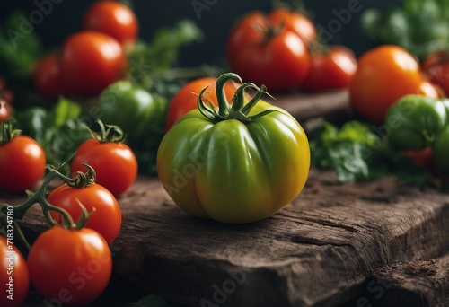 Severely malformed mutant tomato Ugly fruit Food shops mostly prefer the best quality fruit and vegetables