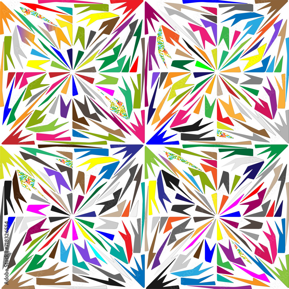 Colorful background. Perfect for wallpaper, wrapping paper, pattern fills, greetings, web page background, Christmas and New Year greeting cards.Color  mosaic.Abstract shape art with Colour pattern.
