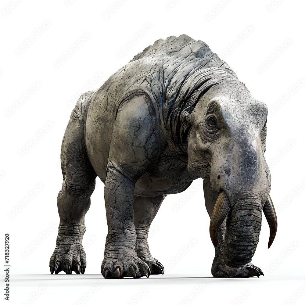 Fototapeta premium rhino isolated on white
