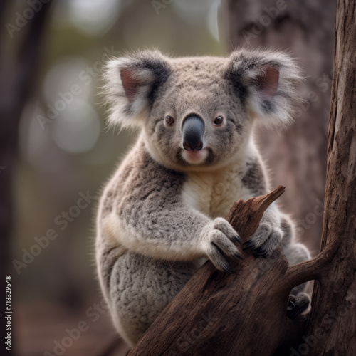 Wild Koala Serenity Portrait © LEMAT WORKS