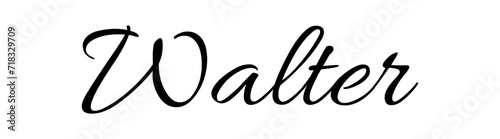Walter- black color - name - ideal for websites, emails, presentations, greetings, banners, cards, books, t-shirt, sweatshirt, prints, cricut, silhouette,	
