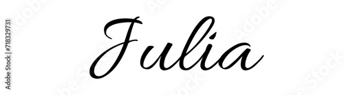 Julia - black color - name - ideal for websites, emails, presentations, greetings, banners, cards, books, t-shirt, sweatshirt, prints, cricut, silhouette,	
