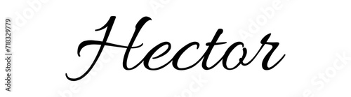Hector - black color - name - ideal for websites, emails, presentations, greetings, banners, cards, books, t-shirt, sweatshirt, prints, cricut, silhouette, 