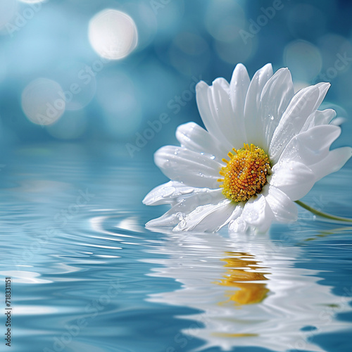 daisy in water
