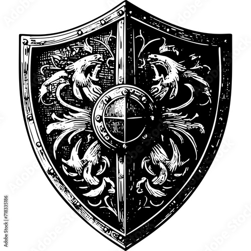 Knight Medieval Metal Shield