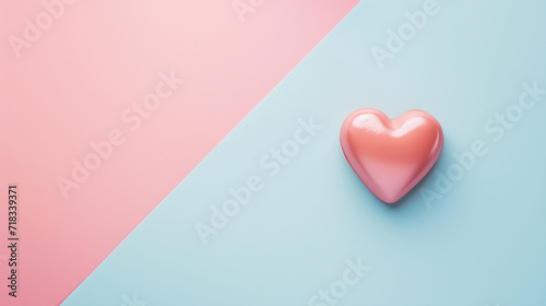 Pink heart.