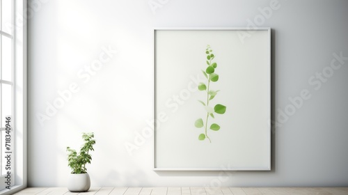  a picture of a plant in a vase next to a picture of a plant in a vase on a window sill.
