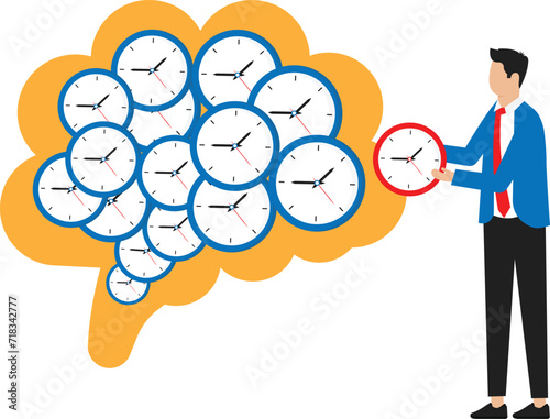 Time management and Choosing the best, productive time and Biological clock and effective schedule and plan optimization, busy multitasking people and quick response concept
