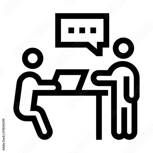 Icono de explicar. Educación, instrucción, intercambio de conocimientos, mentoría efectiva. Ilustración vectorial