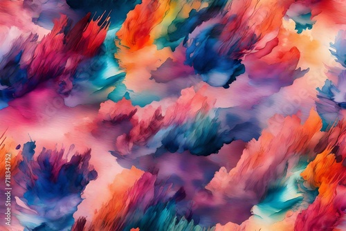 a vibrant and textured background resembling a watercolor wash of bold hues © Creative_Hub