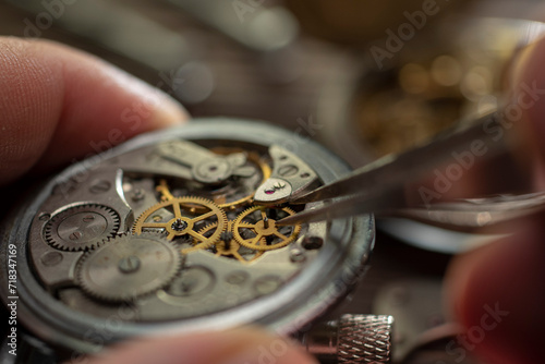 Mechanical watch repair, watchmaker's workshop