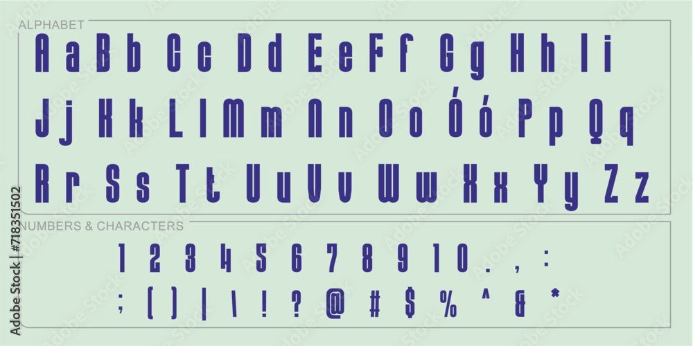 Alphabet Split Monogram, Split Letter Monogram, Alphabet Frame Font. Laser cut template. Initial monogram letters.
